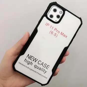 

500pcs/lot Crystal Acrylic Tough Armor Shockproof Hard Case For Huawei Y6 Pro 2019 Y6 2019 Y5 2019