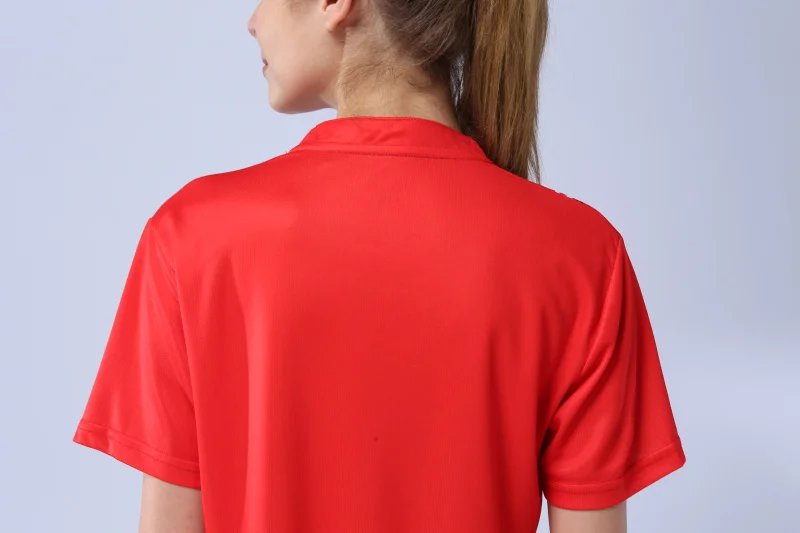 Женская спортивная быстросохнущая дышащая рубашка для бадминтона, женская рубашка для настольного тенниса, одежда для командной игры, футболки с коротким рукавом для бега