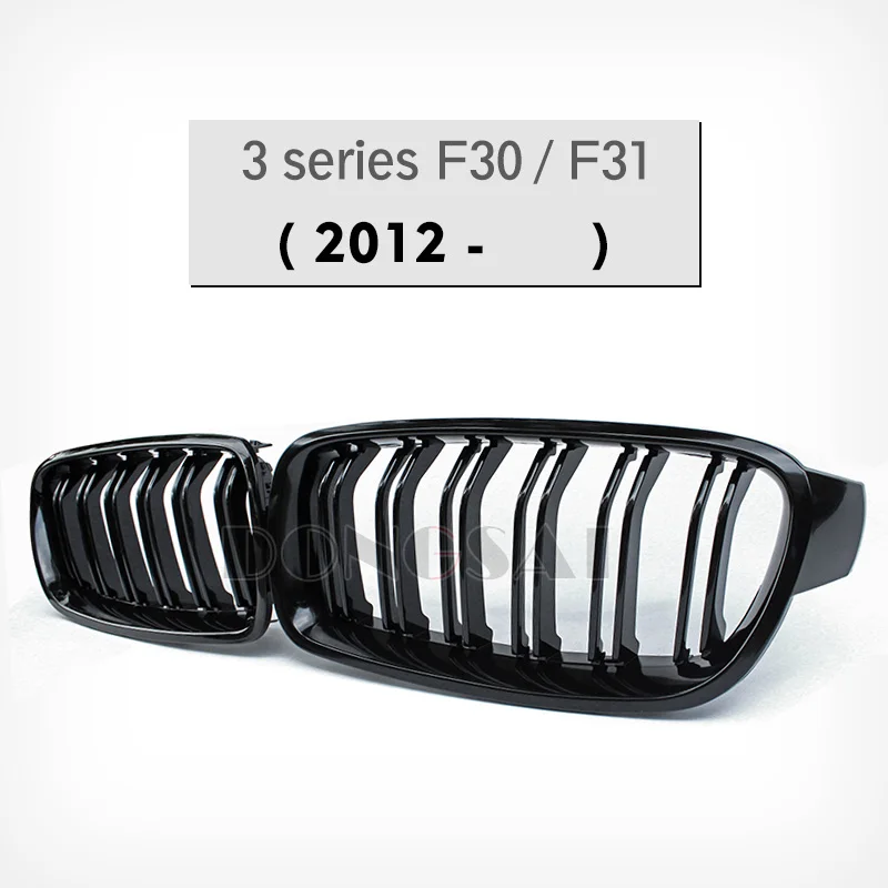 Решетка для BMW F30 F10 F32 X5 F15 X6 F16 F80 M3 F82 F83 M4 E90 E92 F20 F22 F87 M2 E60 F01 F06 F12 G11 E84 F48 F25 F26 E70 E71 - Цвет: 3er F30 F31