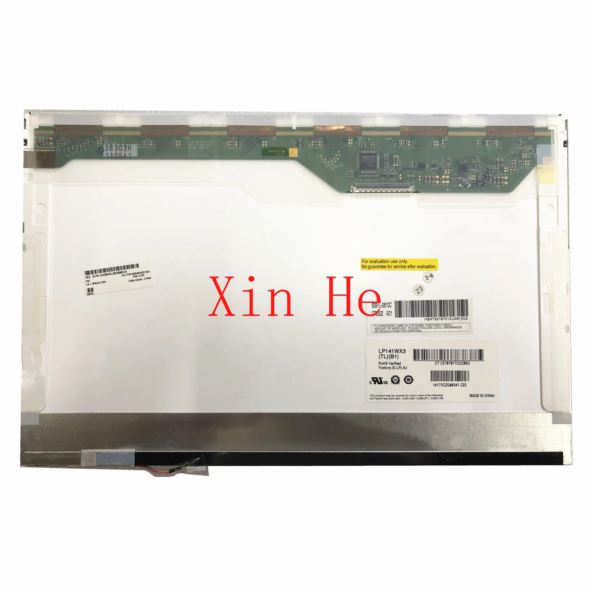 LP141WX3-TLB1 подходит LP141WX3-TLB2 TLB4 B141EW04 V.4 HT141WXB-100 LP141WX1-TLA2 TLA4 QD14TL01 QD14TL02 1366*768 LVDS 30 контактов