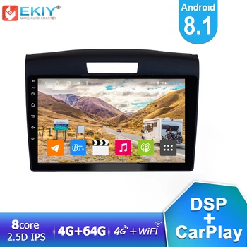 

EKIY 4G LTE DSP 9'' IPS Android 8.1 Car Multimedia Player 4G+64G For HONDA CRV 2011-2015 Carplay Auto Radio Stereo GPS Navi Wifi