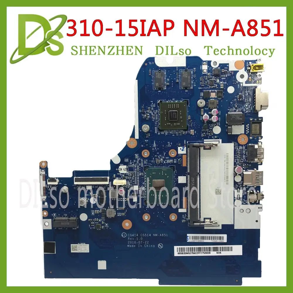 Kefu CG414 CG515 NM-A851 материнская плата для Lenovo 310-15IAP ноутбук материнская плата N3350 Процессор DDR3 100% Тесты работы Тесты ОК