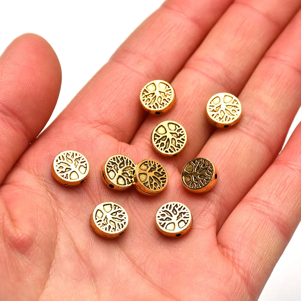 Baum des Lebens Spacer Perlen für schmuck machen 9mm Durchmesser 1,3mm Loch – Detail 6