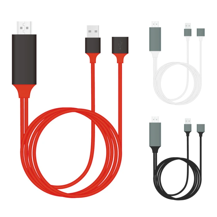 3 в 1 HDMI кабель ТВ Android телефоны к HDMI адаптер Full HD 1080P кабель-Переходник USB AS99
