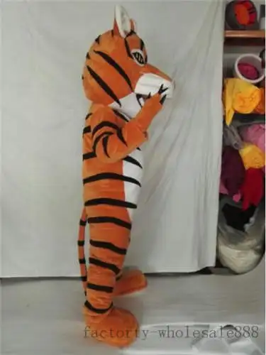 Tiger Mascot Costume Animal Event Cheerleading Birthday Cosplay Party Game Fancy Dress Handmade Advertising Halloween Adult Suit