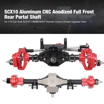 

Scx10 Metal Gate/Axle With Metal Armor/Chassis Shield Aluminum Cnc Anodized Full Front Rear Portal Axle For 1/10 Rc Crawler