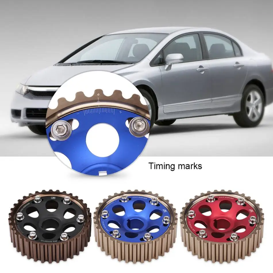 1 Pair of Aluminum Racing Camshaft Gear Set for Honda Integra B16A/B16B