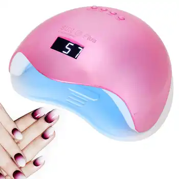 

Professional Nail Polish Dryer 72W LED Nail Curing Machine Electroplating Pink UV Gel Nail Polish Drying Lamps
