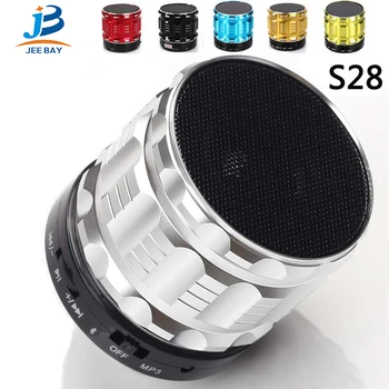 

S28 Bluetooth Speaker Metal Wireless Mini Bluetooth Speaker Mobile Phones Tablets Plug-in Card MP3 U Disk Bluetooth Subwoofer