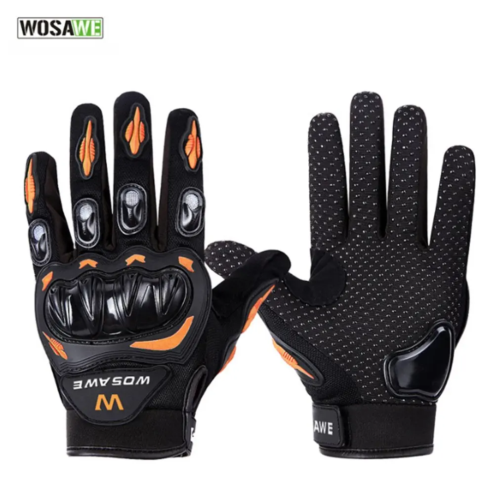 

WOSAWE Outdoor Cycling Gloves Windproof Bicycle Motorcycle Full Finger Gloves Women Men Drop-resistant Safety Gloves
