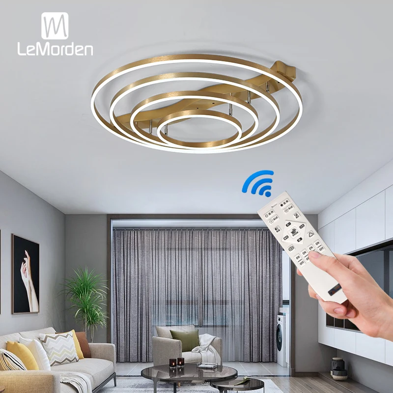 NEW Lighting LED chandelier for Living room Bedroom Avize Luminaire home lights lustre de plafond Dimming Acrylic lamp | Лампы и