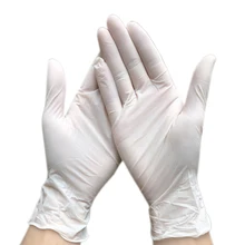 50 пар/партия износостойкие прочные латексные одноразовые перчатки пищевая медицинская проверка хозяйственные перчатки для уборки антистатические перчатки