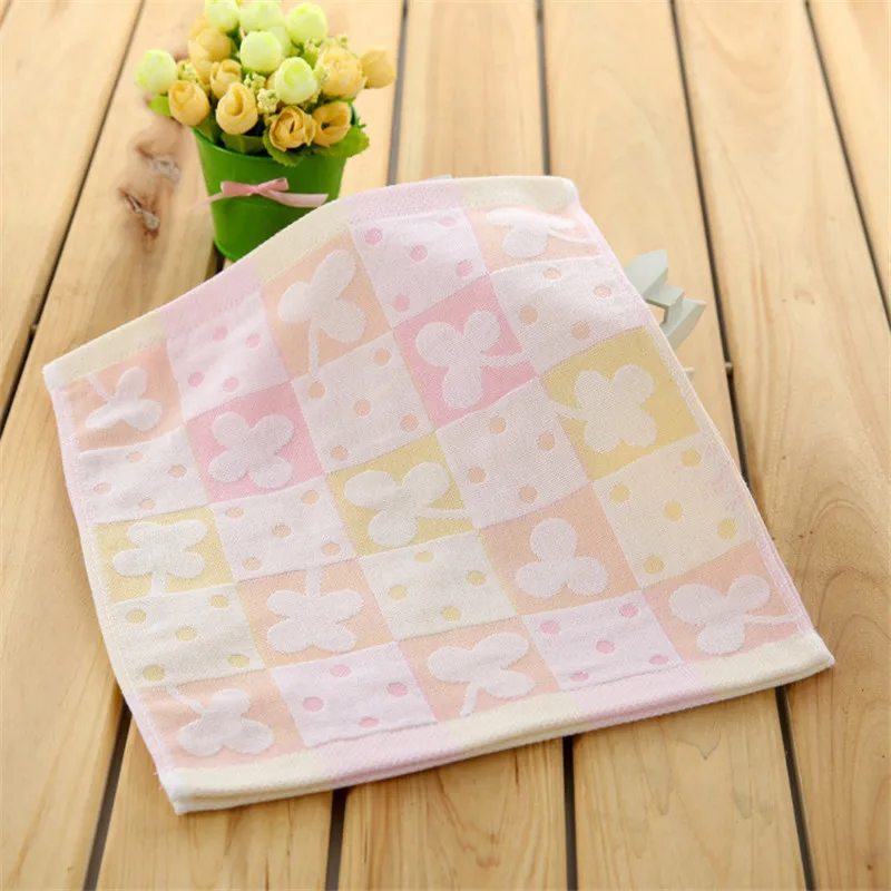 Home  Garden Gauze square small square towel saliva towel cotton belt hookc Kitchen Tea Towel Dish Cloth Set Home Pantry Apr15 (1)