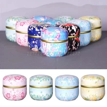 Мини жестяная коробка для хранения чая, кофе, конфет, круглый чехол, контейнер для свадебной вечеринки O24 19, Прямая поставка