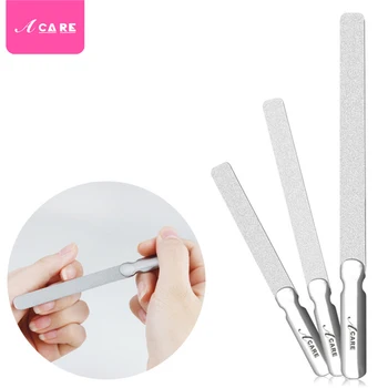 

Nail Files Durable Stainless Steel Professional Double Sided Nail Sanding Grinding Buffer Manicure Pedicure Scrub Nail Art Tools