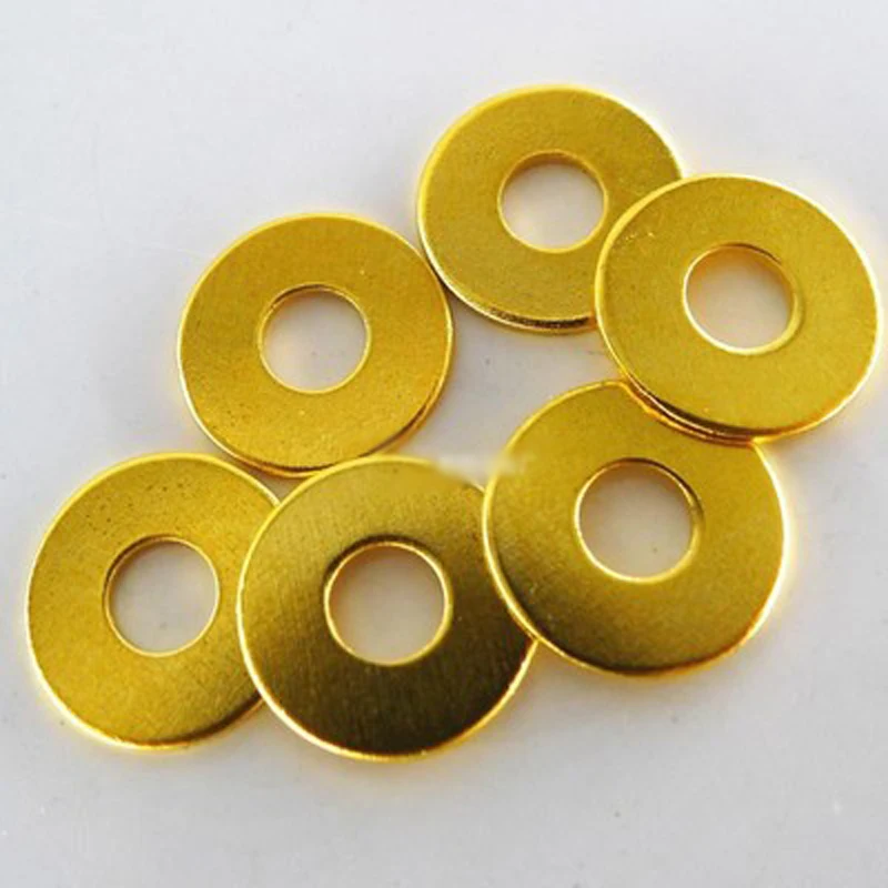 Details about   Gold Aluminum Alloy M3 M4 M5 M6 M8 Flat Washers Gasket Discs Ring Shim 