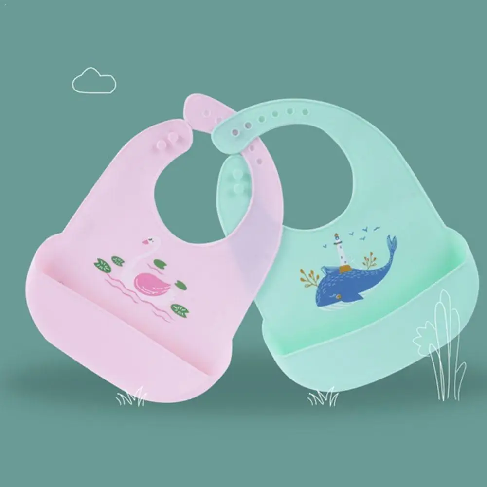

Silicone Bib Baby Eating Bib Three-dimensional Waterproof Saliva Pocket Meal Soft Children's Pocket Super Disposable L3S7