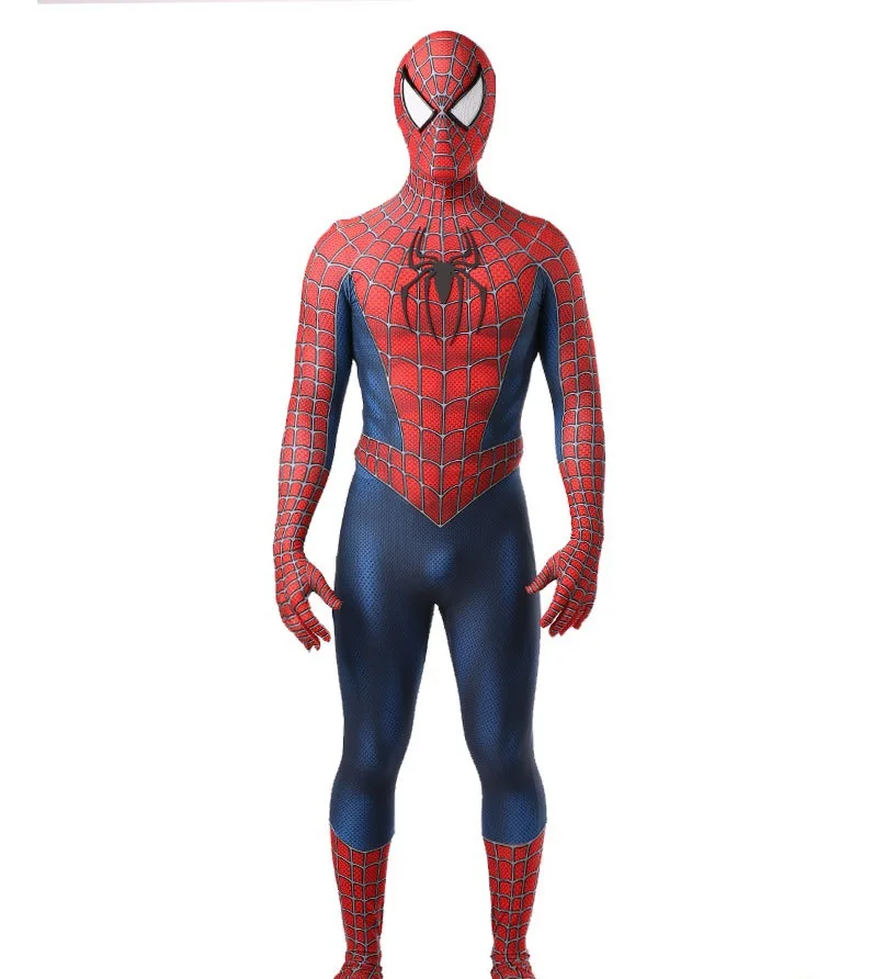 Человек-паук 3 Человек-паук raimi косплей костюм супергерой Zentai боди цельный зентай костюм взрослый человек Человек-паук комбинезон Комбинезоны
