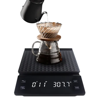 

Electronic Coffee Scale Hand Versatile Bar Electronic Scale Gram Scale with Timer 3KG Kitchen Scale LED Display Food Scale