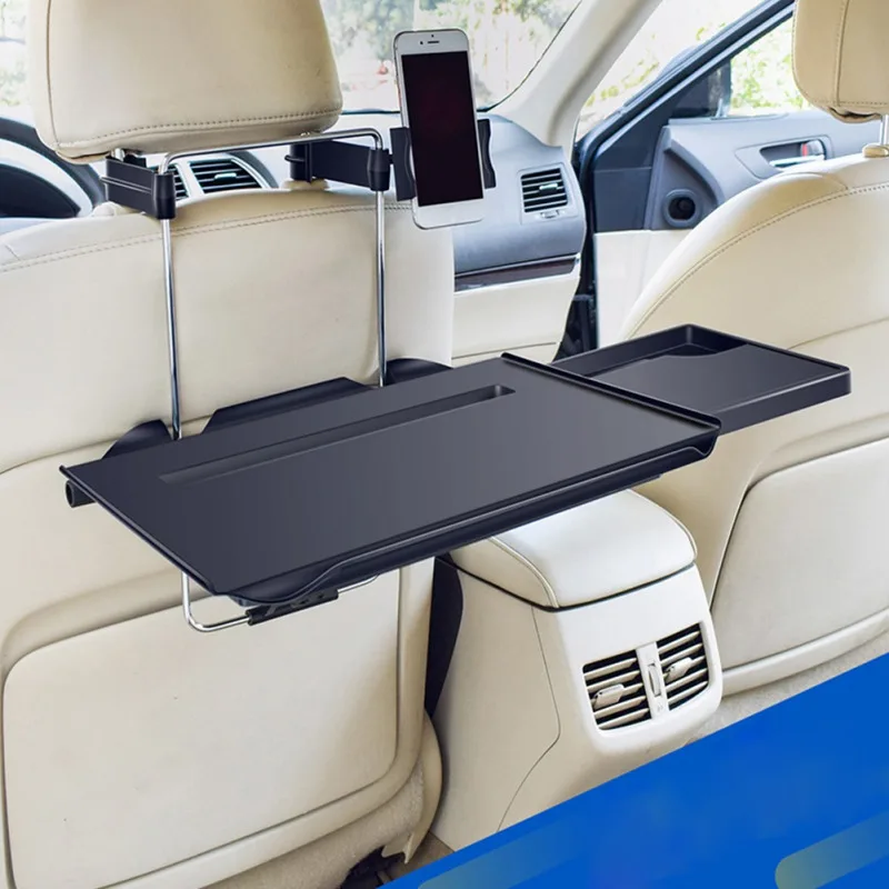 

Multi-functional Car Seat Back PC Mount Tray Black Table Laptop Notebook Desk Table Dining Food Drink Desk Cup Holder New