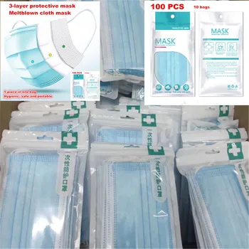 

mascarillas masques jetable Mask Disposable 3 Layer Ply Filter mouth Face mascherine mascarilla desechable hombre masks masque