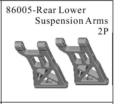 86005 rear lower suspension arms 2p HSP 1/16th EC Car Parts 94183/9418594186/94187