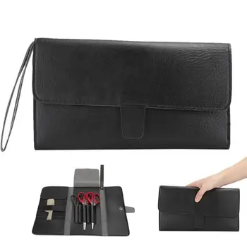 

Professional Accessories Hairdresser Multi-Functional Scissors Hair Comb Handbag Clips Hairdressing Tool Storage Bag Black
