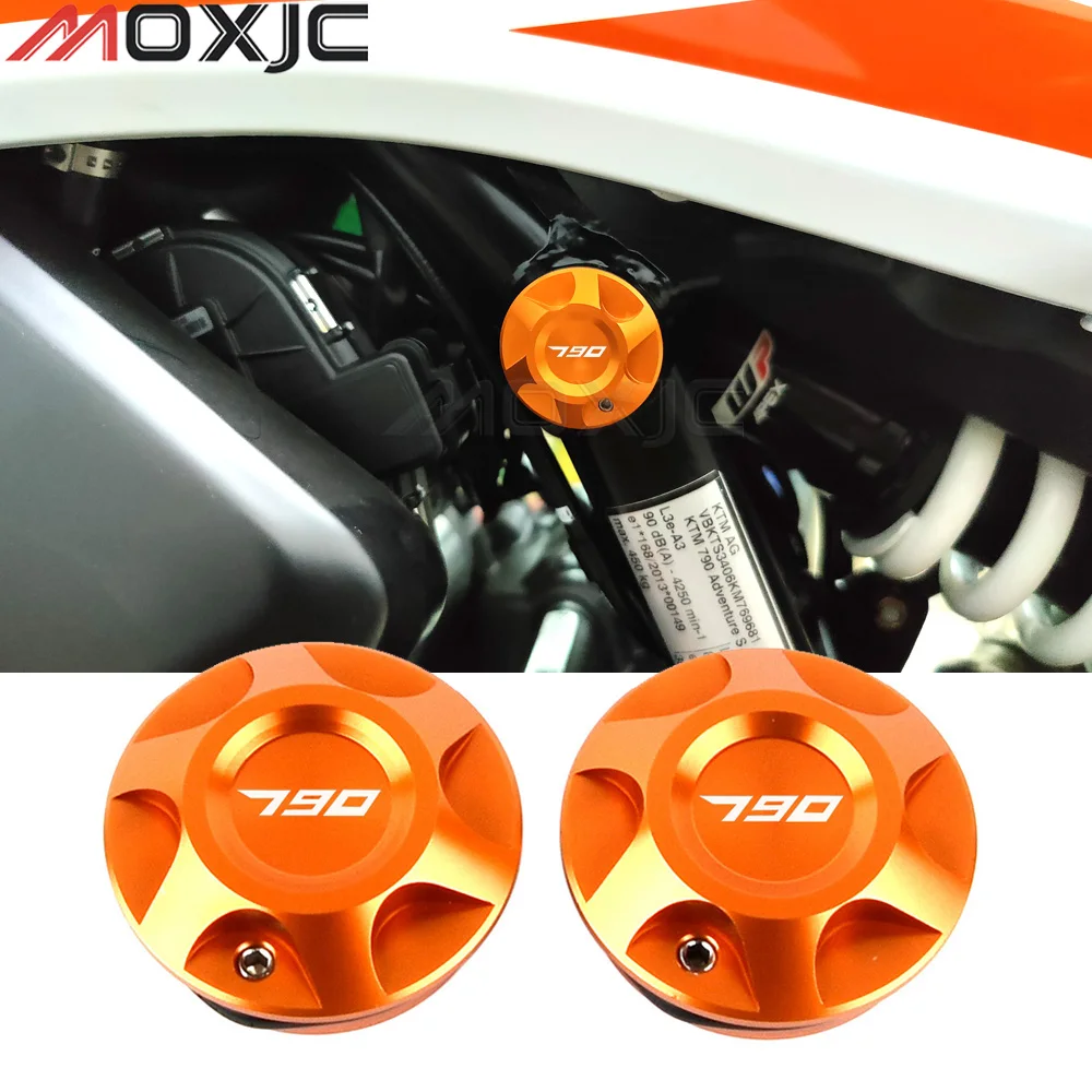 Tappo Di Copertura Decorativo Intagliato Tappo Inserto Foro Telaio In Alluminio Cnc Per Ktm 790 Adventure 790 Adventure R 790 Duke 2019-2021