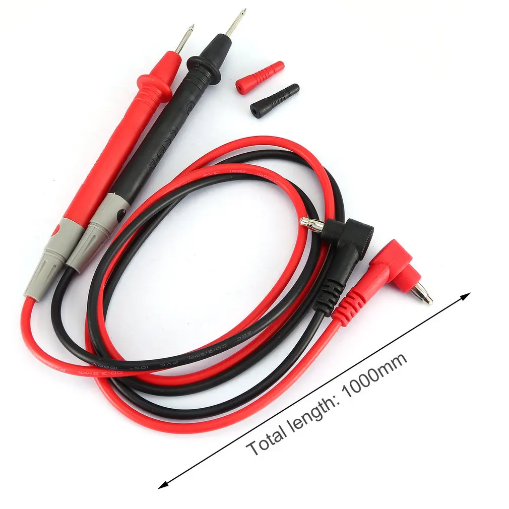 UYIGAO 20A Needle Tip MultiMeter Probe Test Leads Pin for Digital Multimeter Red/&Gray