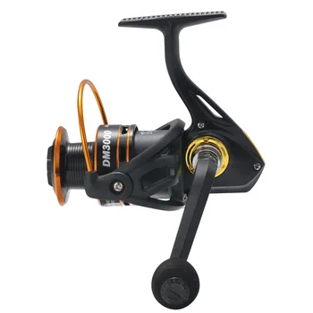 

Spinning Fishing Reel DM1000-DM6000 5.2:1/12BB Saltwater Light Line Cup Spinning Reel CNC Rotary Handle Graphite Body Stream