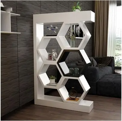 Living room entrance porch cabinet household shoe cabinet integrated modern simple light luxury wind double-sided shelf wine