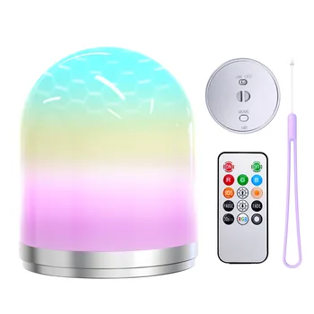 

Touch Control Night Light Rechargeable Smart 12 LED Induction Dimmer Intelligent Bedside Portable Lamp Dimmable RGB Color Change