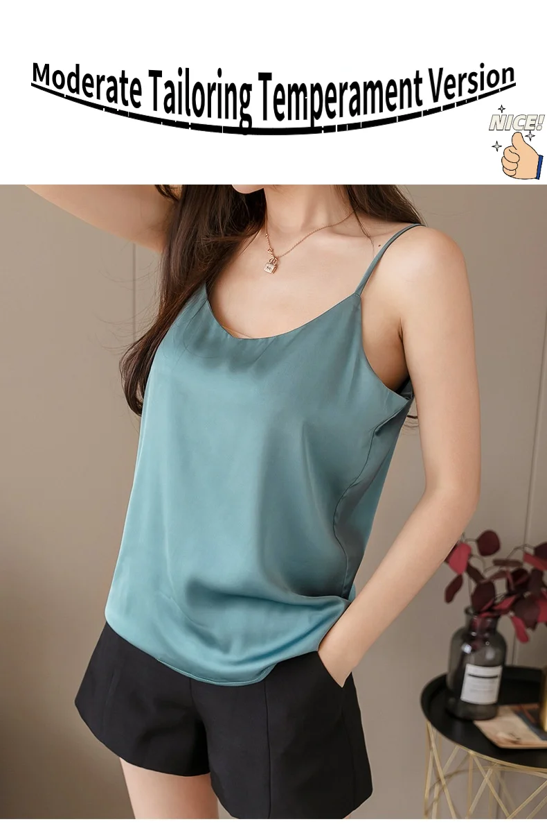 women's bra Women Camisole Fashion Strap Top  Halter V Neck Basic White Cami Sleeveless Satin Silk Tank Tops Women'S Summer  Spring Fall spanx camisole