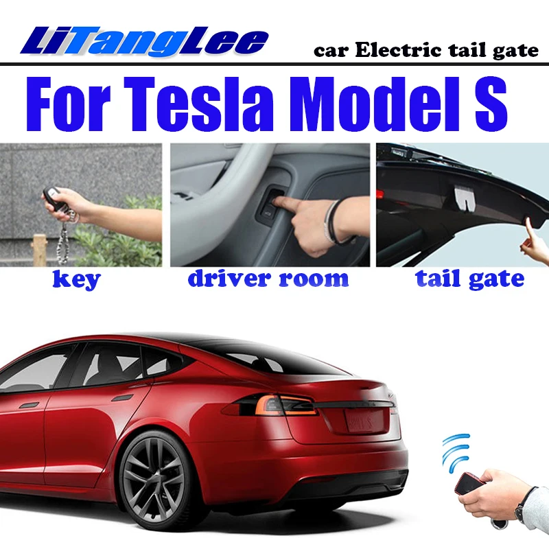 

Для Tesla Model S 2012 ~ 2021 LiTangLee Автомобильный Электрический подъемник задних ворот система помощи Задним Воротам дистанционное управление крышка багажника