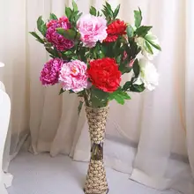 Китайская пасторальная ротанговая белая коричневая ваза для балкона, офиса, гостиной, настенного пола, цветочные подвесные вазы, аксессуары для украшения