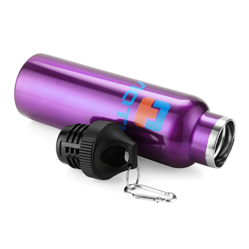 600ml Double Wall Insulated Stainless Steel Water Bottle Cleaning Brush Kit Camping Hiking Bottles with Carabiner Easy to Carry
