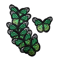 Buy 5Pcs Embroidery Butterfly Patches For Clothing Iron On Patch Appliques Stickers Fabric Accessories 3.0 x 4.4 cm Online - Image 2