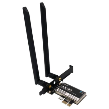 

AX200 Wireless Network Card 3000M Wireless WiFi Network Card PCI-E Interface 2.4G/5GHz for Computer Games