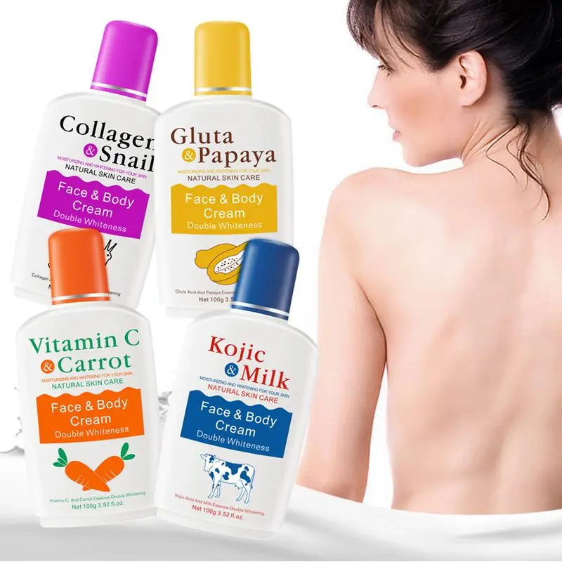 

Natural Vitamin C Carrot Bleaching Body Cream Milk Skin Whitening Moisturizing Snail Papaya Moisturizer Skin Lightening Cream