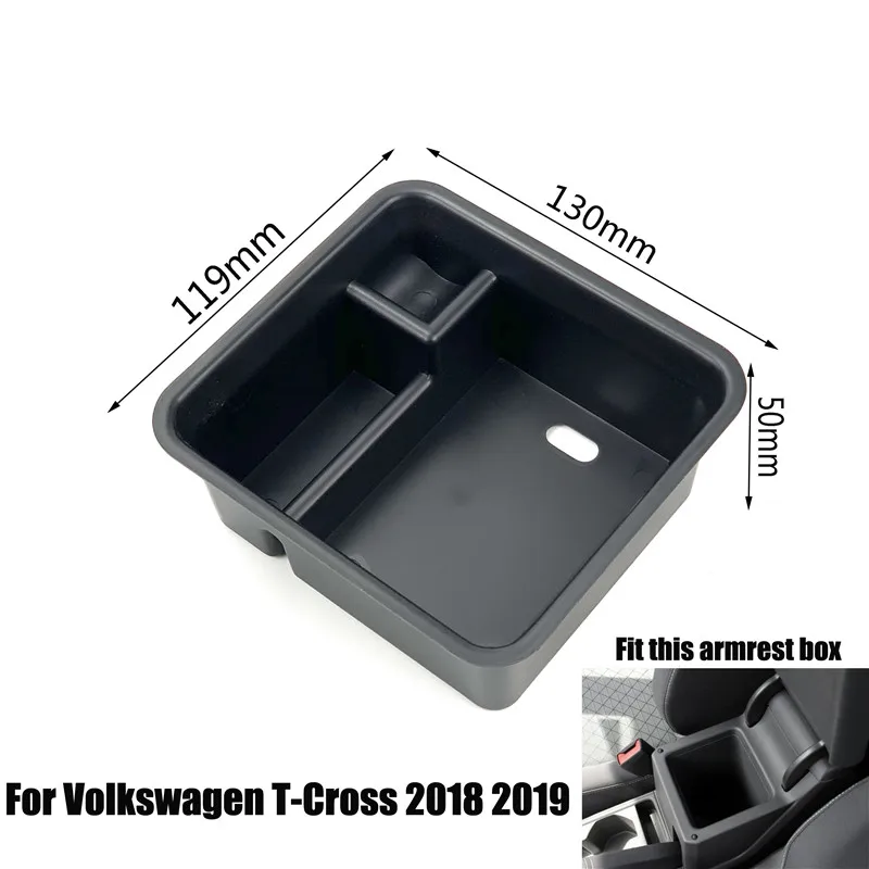 Автомобильный подлокотник чехол для T-Cross Touareg Jetta Sharan Tiguan Touran Teramont Passat CC Variant Arteon Golf Sciocco MAGOTAN T-ROC - Название цвета: For T-Cross 2018-19