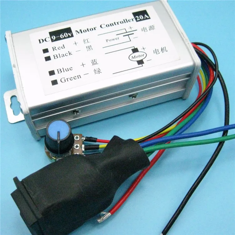 

Forward and Reverse DC Governor 12v24v36v48v60v High Power Pulse Width Motor Driver PWM Control Board