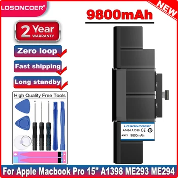 

LOSONCOER 9800mAh A1494 Laptop Battery for Apple Macbook Pro 15" A1398 Retina Late 2013&Mid 2014 ME293 ME294 Srewdriver Battery