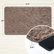 Придверный коврик супер впитывает грязь абсорбент резиновая подложка нескользящий, дверной коврик для передней двери внутри пол грязи Trapper Коврики хлопок