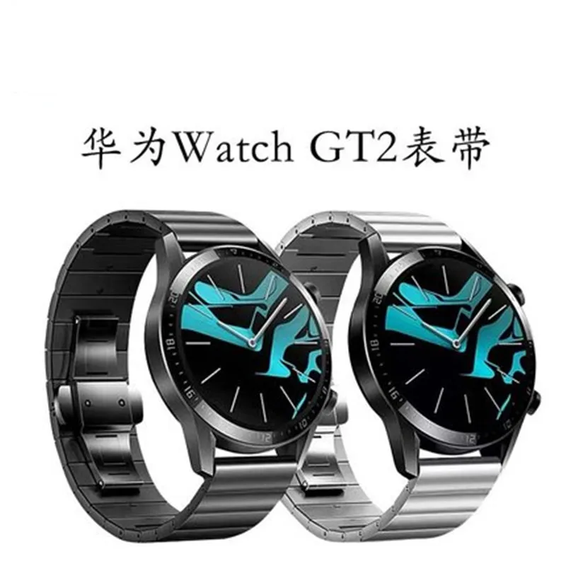 Миланский ремешок из нержавеющей стали для часов Quick Release для huawei Watch GT 2 46 мм/Amazfit GTR 47 мм ремешок металлический браслет