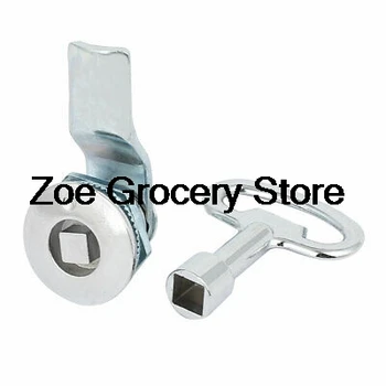 

Closet Door Drawer Zinc Alloy Panel Tubular Cam Lock w Square Socket Key