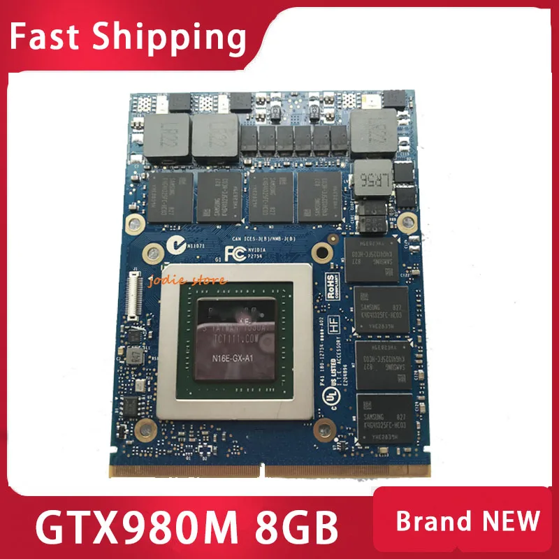 Новинка GTX980M GTX 980M видеокарта Vga N16E-GX-A1 GPU 8GB GDDR5 для DELL Clevo HP MSI test 100% | Компьютеры и
