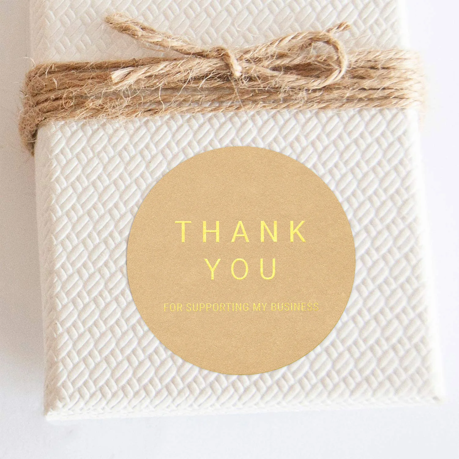 Kraft Paper Sticker 500pcs 1.5 Inch Thank You For Your Order For DIY Biscuit / Candy Packaging Sticker kraft paper stickers thank you stickers