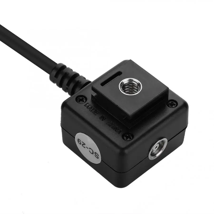 VILTROX SC-29 кнопка спуска затвора 0,8 м ttl кабель для вспышки камеры Горячий башмак Удлинитель кабель синхронизации для Nikon DSLR