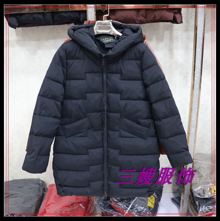 

Iraqis Tribe 8885 Mid-length Cotton-padded Clothes Female Winter New Style Korean-style Loose And Plus-sized Cold Hooded Cotton-