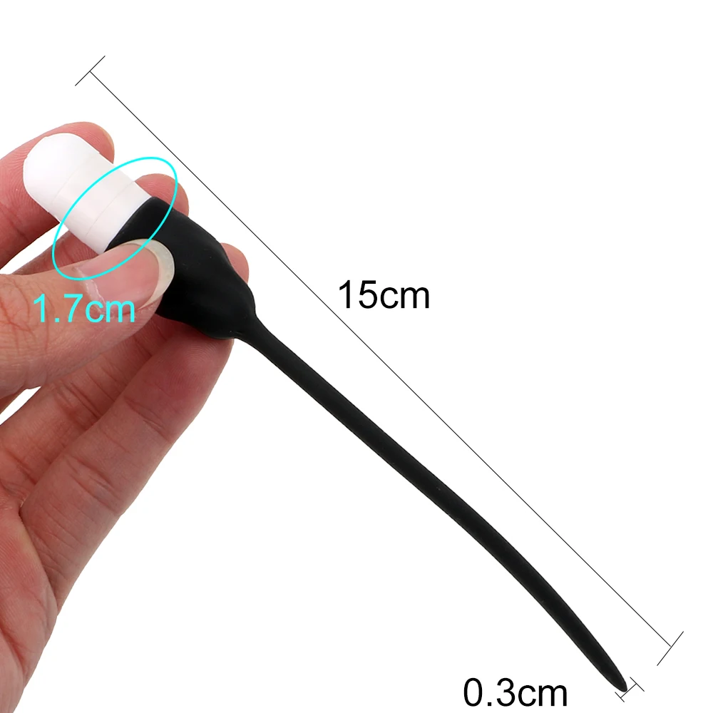 Urethral Dilators Penis Plug Vibrating Insertion Urethral Plug Catheter Sounds Vibrator Sex Toys for Men urethral dilator silicone urethral dilator